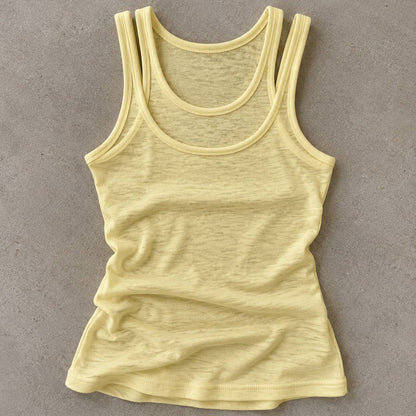 Camisilla Doble Amarillo