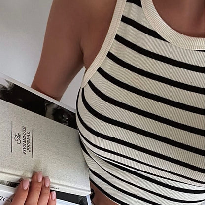 Camisilla rib Rayas